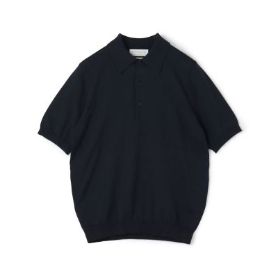 ＴＯＭＯＲＲＯＷＬＡＮＤ　ｔｒｉｃｏｔ　シルクコットン　ニットポロシャツ　ＳＥＳＩＡ