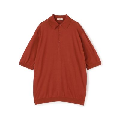 JOHN SMEDLEY コットンポロ 別注】JOHN SMEDLEY コットン ポロカラーニット