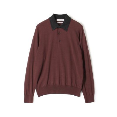 【本日限定値下げ】TOMORROWLAND メリノウール ニットポロ TOMORROWLAND tricot スーパーファインメリノ