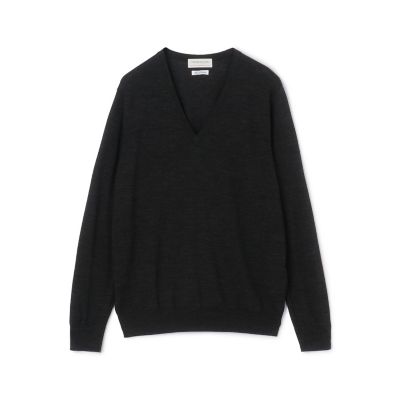 ＜TOMORROWLAND (Men)＞ＴＯＭＯＲＲＯＷＬＡＮＤ　ｔｒｉｃｏｔ　スーパーファインメリノウール　Ｖネックプルオーバー　Ｓ－ＷＯＯＬ