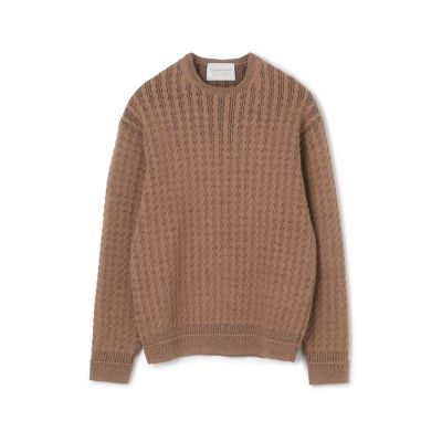 Deuxieme Classe Marron tricot アルパカ ニット TOMORROWLAND tricot アルパカポリエステルケーブル