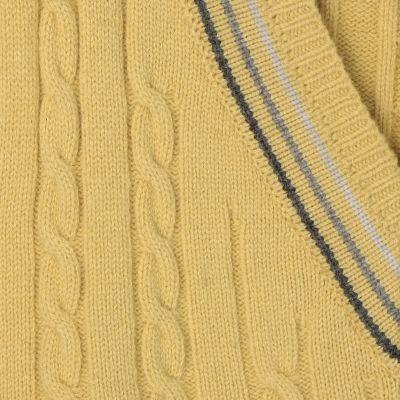 別注】RICHMOND KNITWEAR ウールケーブル Vネック 