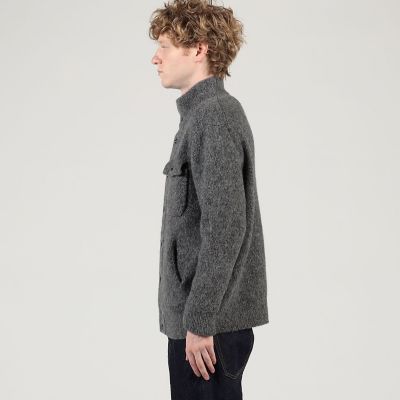 LORENA ANTONIAZZI ニットコート　シルク　カシミヤ　ウール ウールカシミヤシルク ミラノリブ ニットブルゾン | TOMORROWLAND (Men