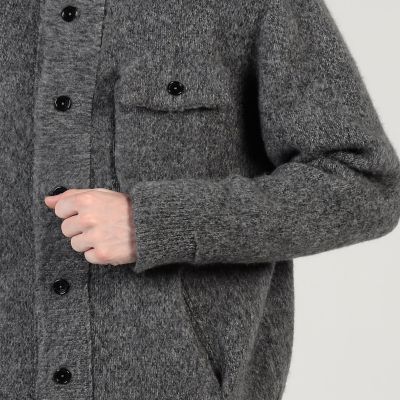 ウールカシミヤシルク スタンドカラーニットブルゾン | TOMORROWLAND