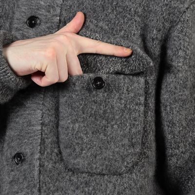 ウールカシミヤシルク スタンドカラーニットブルゾン | TOMORROWLAND