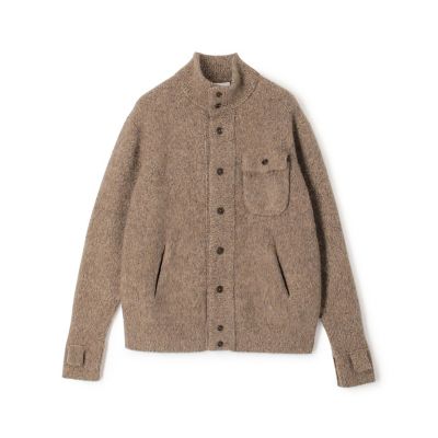 ウールカシミヤシルク スタンドカラーニットブルゾン | TOMORROWLAND