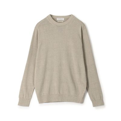 トゥモローランドTOMORROWLAND tricotリネン100%ニット TOMORROWLAND tricot リネンクルーネック プル