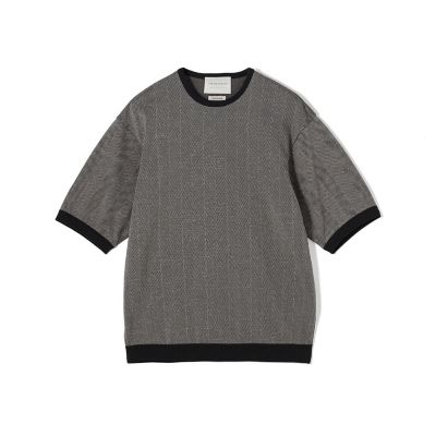 TOMORROWLAND tricot ヘリンボーン柄 コットン