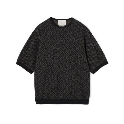 TOMORROWLAND tricot ジオメトリック柄 コットン