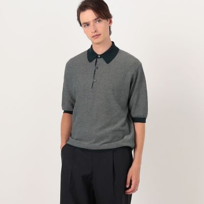 別注】JOHN SMEDLEY 30Gハニカム編み ニットポロ