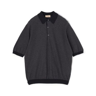 別注】JOHN SMEDLEY 30Gハニカム編み ニットポロ