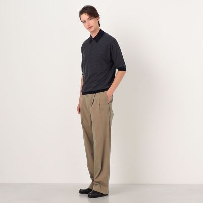 別注】JOHN SMEDLEY 30Gハニカム編み ニットポロ