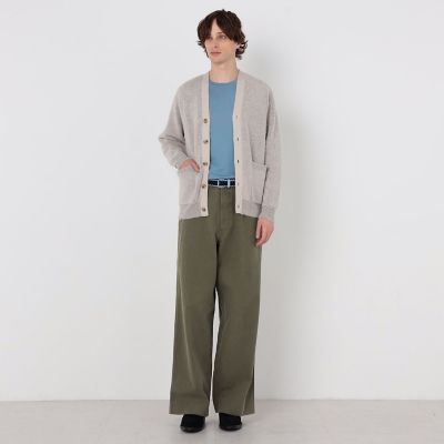 TOMORROWLAND tricot アルパカ 片畦 Vネック