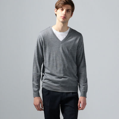 スーパーファインメリノウール Vネックニット | TOMORROWLAND (Men