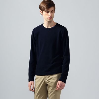 スーパーファインラムウール クルーネックニット | TOMORROWLAND (Men