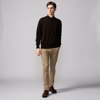 ＜TOMORROWLAND (Men)＞ファインメリノ　ニットポロシャツ