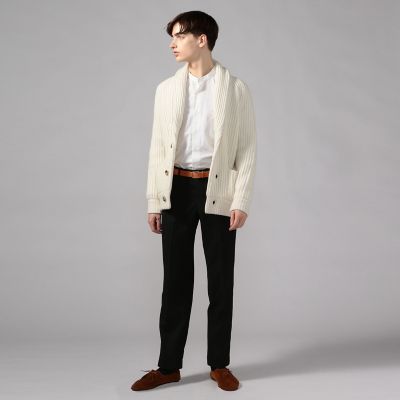 ウールカシミヤ ショールカラーカーディガン ZEGNA