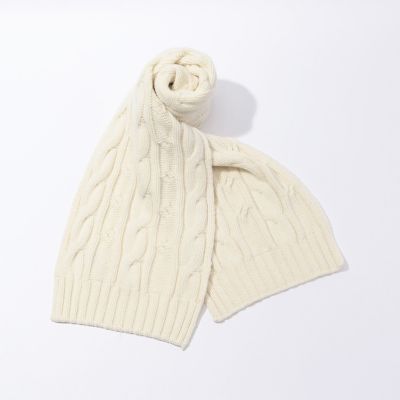 ウールカシミヤケーブル ニットマフラー | TOMORROWLAND (Men
