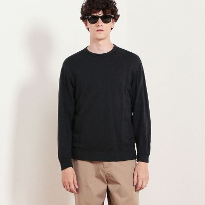ドゥロワー カシミヤ裏毛クルーネックショートスリーブ スウェットカットソー カシミヤ クルーネック ショートスリーブニット