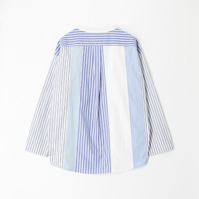 スウィッチング　ストライプロングスリーブＴシャツ