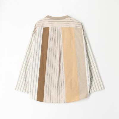 スウィッチング　ストライプロングスリーブＴシャツ