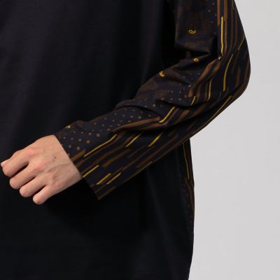 TOMORROWLAND スウィッチング ロングスリーブTシャツ　M スウィッチング ペイズリーロングスリーブTシャツ