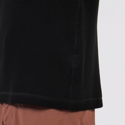 【タイムセール：６月３０日（月）午前９時３０分迄】スーピマコットン　ワッフルプルオーバーカットソー