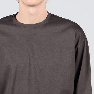 コットンポンチ　クルーネックプルオーバーロングＴシャツ