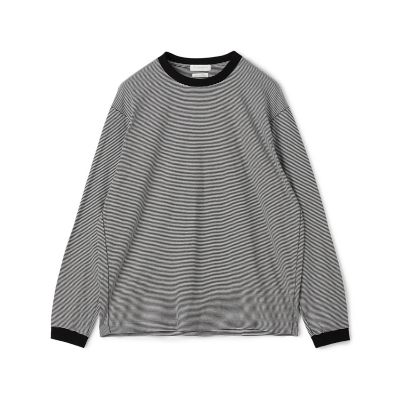 オーガニックコットン　クルーネックボーダーＴシャツ