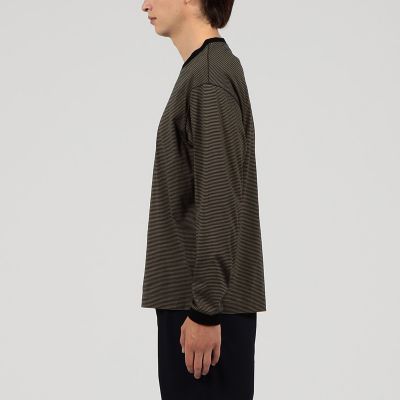 オーガニックコットン　クルーネックボーダーＴシャツ