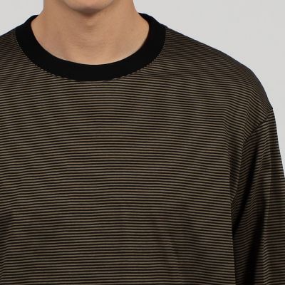 オーガニックコットン　クルーネックボーダーＴシャツ