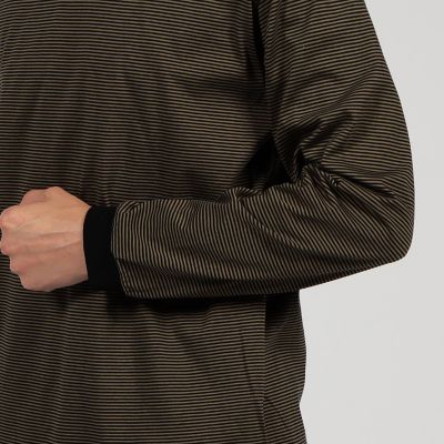 オーガニックコットン　クルーネックボーダーＴシャツ