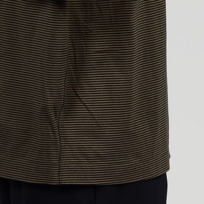 オーガニックコットン　クルーネックボーダーＴシャツ