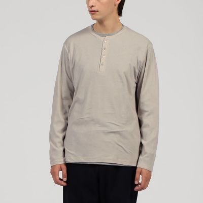 ストレッチ天竺　レイヤードカットソー