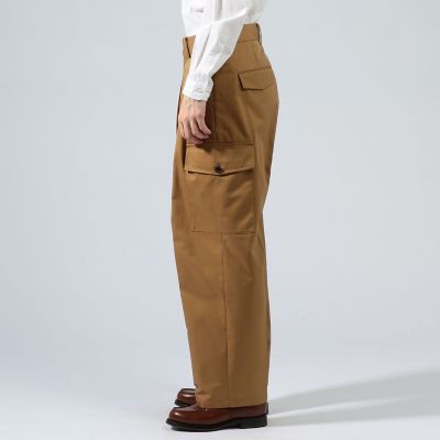 ギザコットン ２プリーツカーゴパンツ