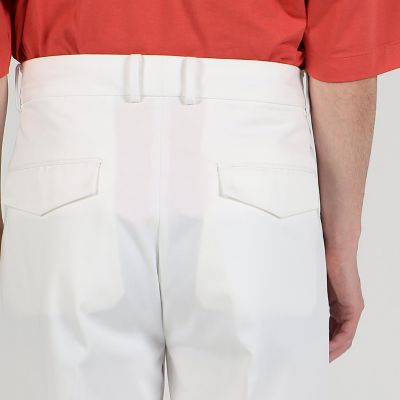 ポリエステルコットン　プリーツパンツ