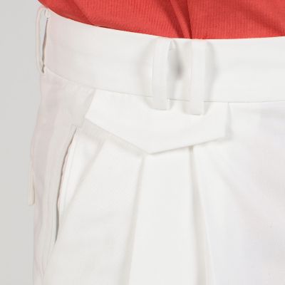 ポリエステルコットン　プリーツパンツ