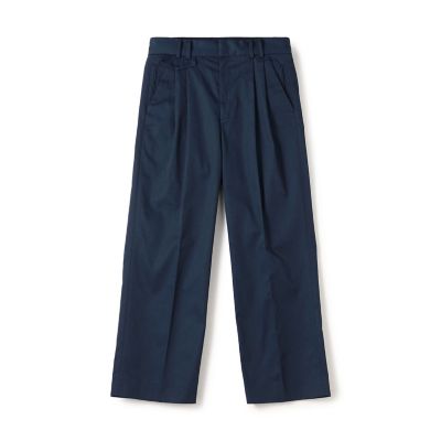 ポリエステルコットン　プリーツパンツ