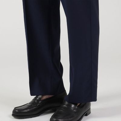 ウール　フロントダーツストレートパンツ