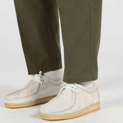ポリエステルコットンツイル　ダブルバックルパンツ
