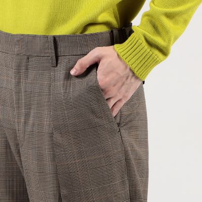 ウールレーヨン　サイドアジャスターパンツ