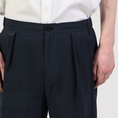 シルク　サイドシャーリングパンツ