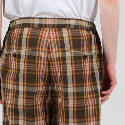 クレープコットン　サイドシャーリングイージーパンツ