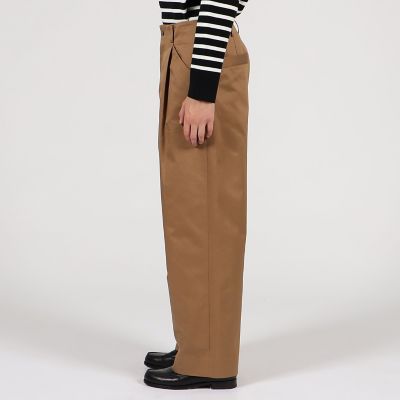 フィンクスコットンウエポン　１プリーツワイドパンツ