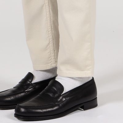 コットンピケ　５ポケットスリムパンツ