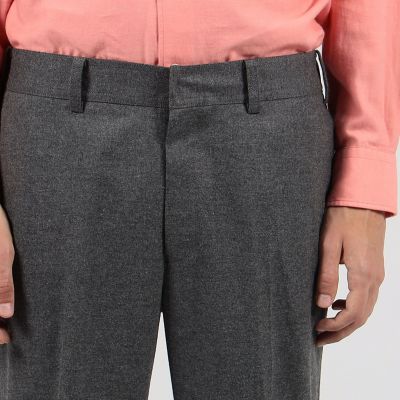 ストレッチフランネル　スリムテーパードパンツ