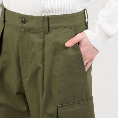 MASSES / カーゴパンツ/L/コットン/GRN コットンリネン カーゴパンツ | TOMORROWLAND (Men)/トゥモローランド