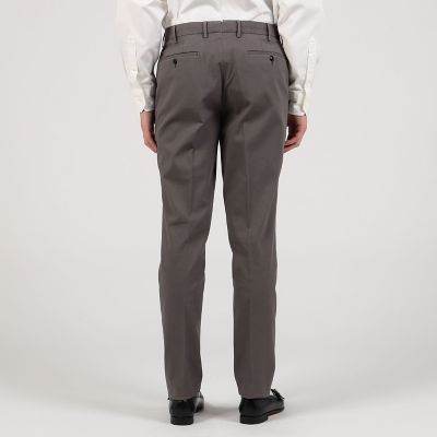 コットンピケ　スリムストレートパンツ