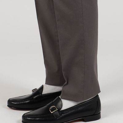 コットンピケ　スリムストレートパンツ