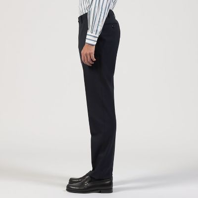ポリエステルウール　スリムストレートスラックス　ＦＲＥＥ　ＦＩＴ